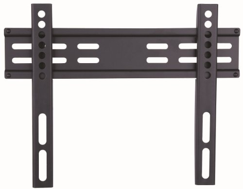 Duronic TVB122S Extra Slim Fixed Black Wall Bracket/Mount For Plasma, LCD,3D & LED Screens For 19" - 37" Wide Screens 19" 23" 26" 32" 37" (MAX VESA 200)