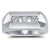 14k White Gold Men's Ring (H/I1, 0.50ct. tw.)