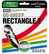 ゴーセン　単張りガット オージー・シープ レクタングルゼット　OG-SEEP RECTANGLE Z TS419-W