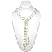 HinsonGayle Artisan Collection Hand-Woven Glass Opal and Cultured Pearl Double Lariat Necklace