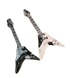 aufblasbare Gitarre in schwarz oder weiß