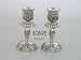 Silver Shabbat Candlesticks