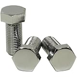 CHEVY SMALL BLOCK CRANK PULLEY/LOWER PULLEY BOLT KIT (7/16"-20 x 1") - CHROME