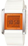 Casio Baby G BGD110-7B Ladies Orange Dial White Resin Strap Watch