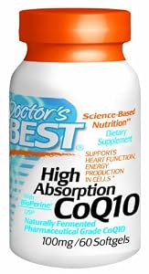 Doctor's Best High Absorption CoQ10 (100 mg), Softgels 60-Count
