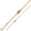 Yellow Gold Looney Tunes Wile E. Coyote Bracelet