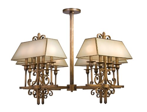 Artcraft Lighting AC1266 Rosedale 8-Lite Chandelier, Antique Bronze