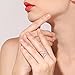 Redbarry 18k Rose Gold Plated Double Cross X Shape Micro CZ Paved Party Rings, Size 8