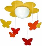 Philips 40096/34/48 KidsPlace Flower and Butterfly Ceiling Light, Multi-colored