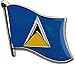 Flagline St. Lucia - National Lapel Pin