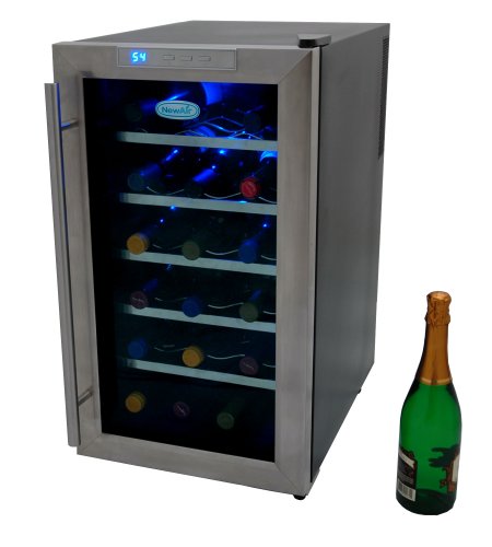 NewAir AW181E 18 Bottle Wine Cooler With Digital Temperature Readout
