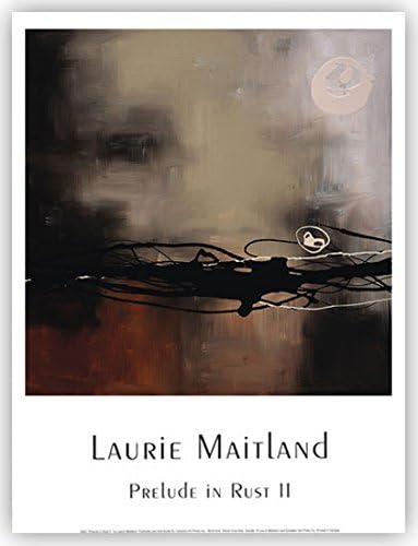 Prelude in Rust II, III by Laurie Maitland ~ Set of 2 Abstract UNFRAMED Art Prints