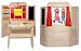 2 in 1 ! Kaufmannsladen und Kasperletheater aus Holz - Kaufladen Theater