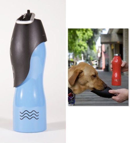 H2O4K9, Stainless Steel K9 Water Bottle, 25-Ounce, Denim Blue