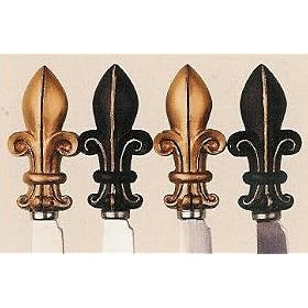 Fleur-de-Lis knife SPREADER SET kitchen utensils decor by Crossroads
