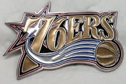 Philadelphia 76ers Enamel Belt Buckle, NBA Basketball Buckle