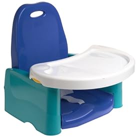 The First Years Swing Tray - Portable Booster Seat Blue & Aqua