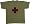Olive Drab Short Sleeve Red & Black Cross
