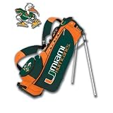 University of Miami Hurricanes Go-Lite Stand Golf Bag by Datrek