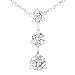 1/2ctw Three Stone Round Brilliant Cut Pendant in 14k White Gold (HI/I1)