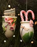 Dragonfly & Waterlily/Hummingbird & Trumpet Vase Ornaments