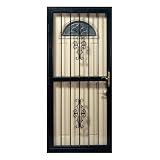 First Alert 701FA36X80 Cambridge 36-Inch by 80-Inch Security Storm Door, Black
