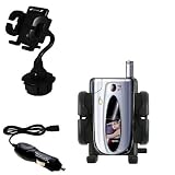 Sanyo MM-5600 Auto Cup Holder with Car Charger - Uses Gomadic TipExchange