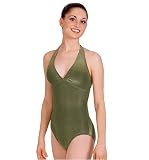 'V' Front Halter Leotard - M229LI