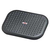 Foot Rest, Tilting, Surface Bumps, Non-Skid Pads, 17.75"x13x3.5", Charcoal RUB65837