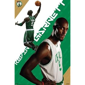 Boston Celtics (Kevin Garnett) Sports Poster Print - 24" X 36"
