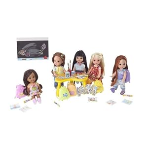 Click here to buy Barbie Kelly School Bunch Kelly Club 5 Dolls.