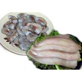 2 lbs. Flounder Fillets and 2 lbs. Jumbo Shrimp