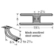 H-Shaped Twin Cast Iron Burner L-Shaped Venturi