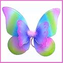 Double Layered Rainbow Fairy Princess Wings