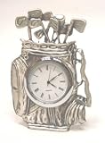 Golf Bag & Clubs - Mini Quartz Clock