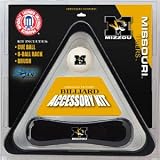 Missouri Tigers Billiard Accessories Kit - includes Triangle Rack, Cue Ball and Brush