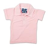 Kicky Pants Short Sleeved Polo, Lotus, 6-12 Months