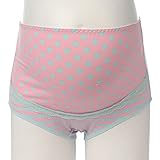 DEHANG 母乳育児用 産後ショーツ 調節可マタニティショーツ ピンク XXL