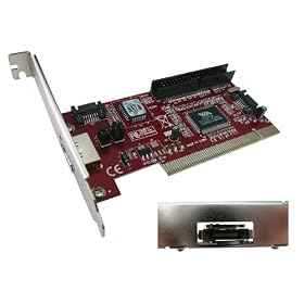 KALEA-INFORMATIQUE � - Carte Contr�leur IDE et SATA Sur Port PCI AVEC PRISE E-SATA - CHIPSET VIA VT6421
