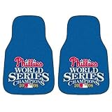 2008 World Series Champion Philadelphia Phillies universal fit Carpet 2 Pc Car Floor Mat (Rug)