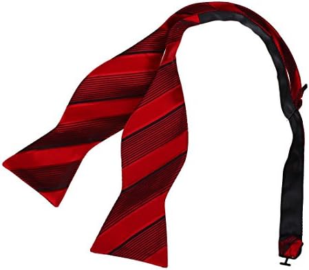DBA7A01-03 Stripes Microfiber Self-tied Mens Bowtie Easter Sunday Gift By Dan Smith
