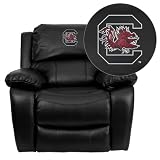 Flash Furniture South Carolina Gamecocks Embroidered Black Leather Rocker Recliner
