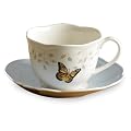 Lenox Butterfly Meadow Blue Butterfly Petite Cup & Yellow Saucer