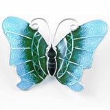 Sterling Silver Green Enamel Butterfly Pin