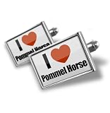 Cufflinks "I Love Pommel Horse" - Hand Made Cuff Links