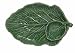 Majolica Cabbage Ceramic Pottery Relish Dish Green 10"L