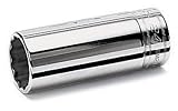 スナップオン 17mm ソケット 差込み角:1/2インチ ディープ 12ポイント  【並行輸入】 SM17