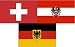 Suchen : Deutschland Schweiz &Ouml;sterreich Flaggenset EM 2008  90*150cm