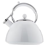 Copco Journey 2-1/2-Quart Enamel on Steel Tea Kettle, White