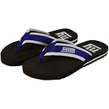 NFL New York Giants Contoured Flip Flops - Navy Blue-Black (10/11)